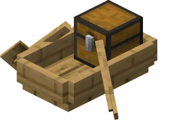 Oak Boat with Chest