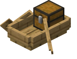 Oak Boat with Chest