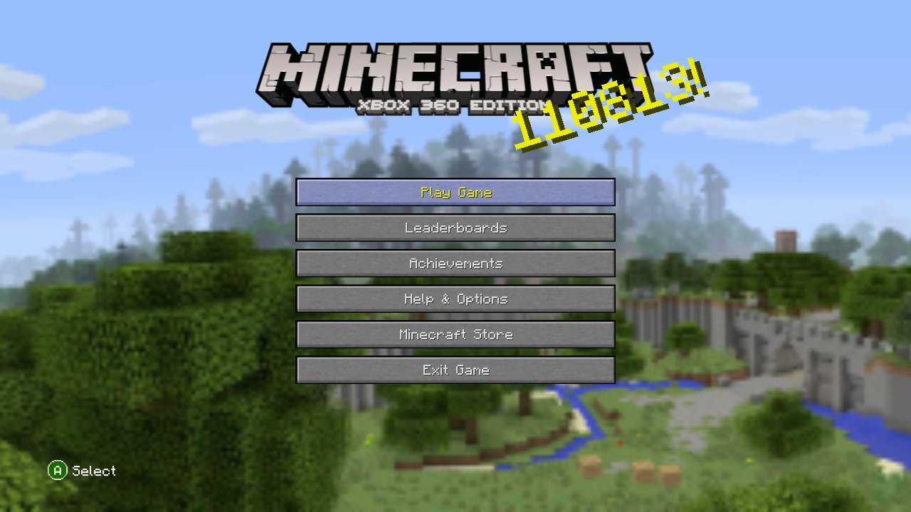 Minecraft Xbox 360