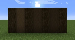 Stripped log texture development.