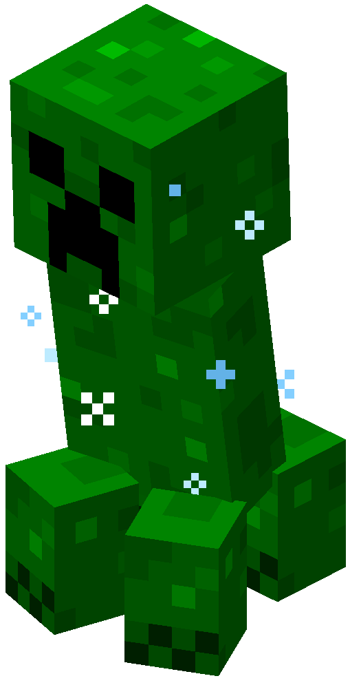 minecraft blue creeper texture