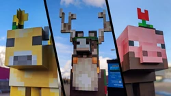 To promote the game's release, statues of mooblooms and other mobs were placed in parks around the world.