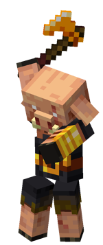 Armored Piglin Attacking