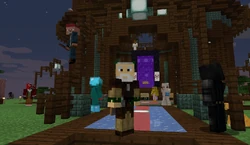 Jeb on a multiplayer server.