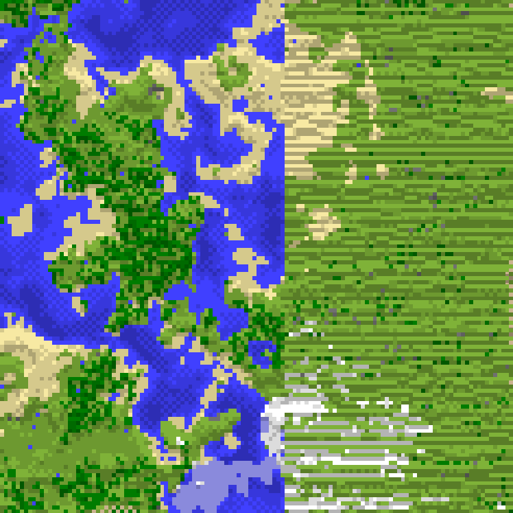 Beta 1.7 Earth, miniature scale Minecraft Map