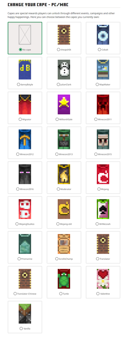 Minecraft skins with cape MineCon 2011 Page - 15