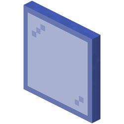 Blue Stained Glass Pane