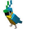Dancing Cyan Parrot.gif