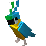Dancing Cyan Parrot.gif