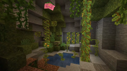 Lush cave in MINECON.