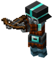 A variant 2 pillager using a crossbow.