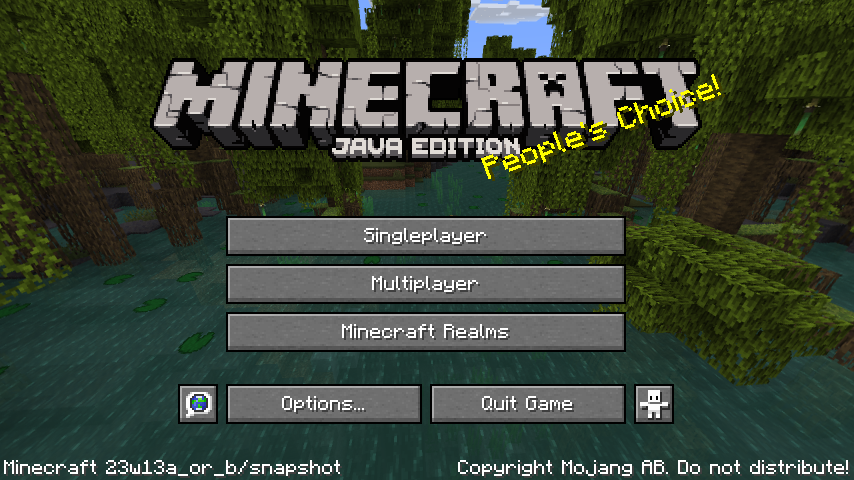 Missing the old Minecraft Java Edition Title, I created a Resource