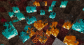 A crater created by attempting to sleep in the Nether.