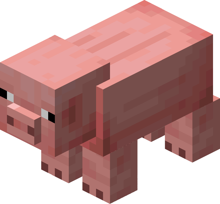 how to draw a minecraft pig face