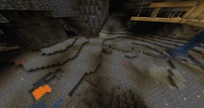 Multiple ores, found in the new big cave.