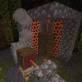 A build using mangrove logs to represent meat.
