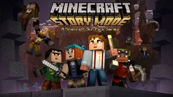 Promotional artwork for the Minecraft Story Mode skin pack.