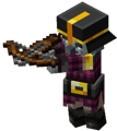 A variant 1 pillager using a crossbow.