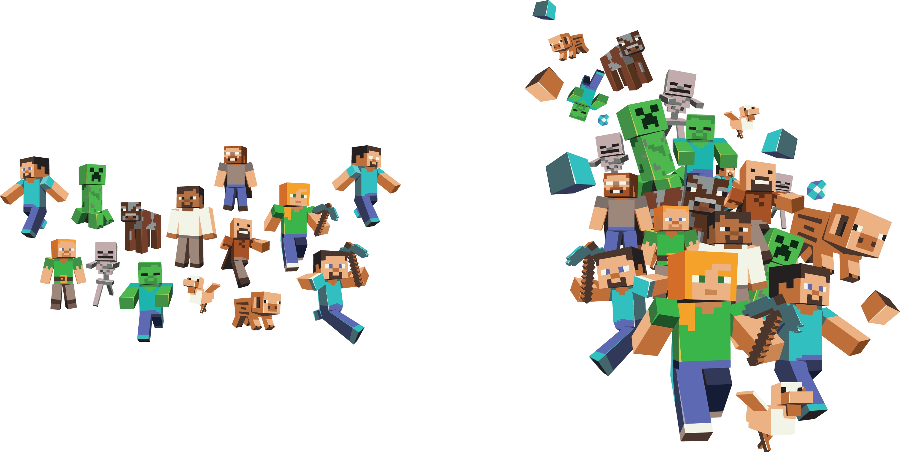 A number of unnamed human characters, including a precursor to Alex.