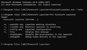 Minecraft Launcher Command Line Args