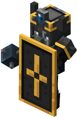 With shield
