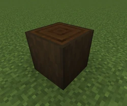 Stripped log texture development.