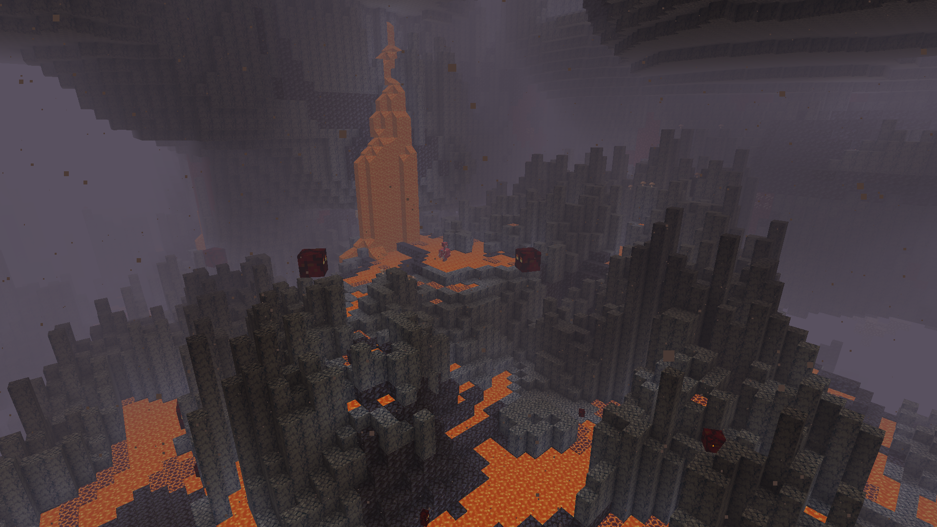 minecraft lava castle