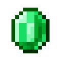 An image of the emerald item, the currency used for trading.