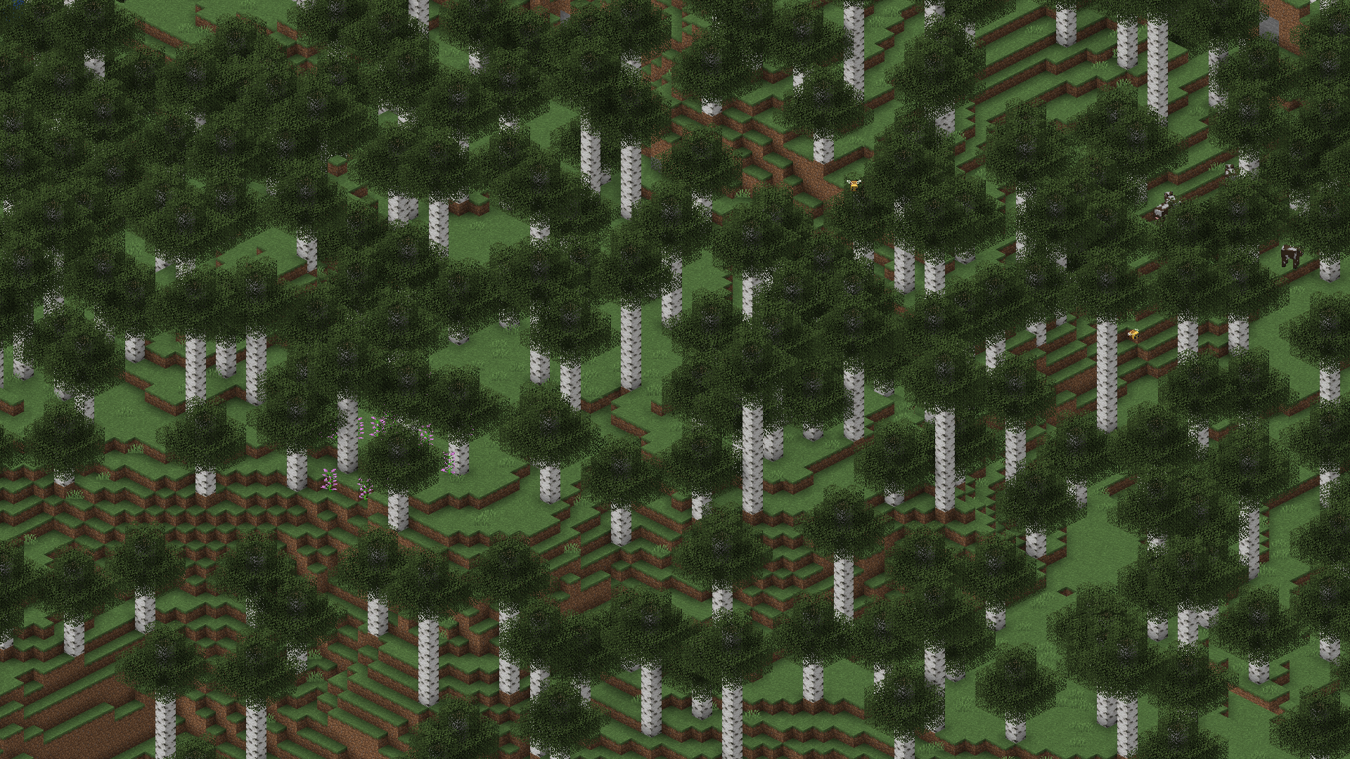 Mega Old Growth Pine and Spruce Taiga, Seed : jungle, Coords : 7500 109  -3200
