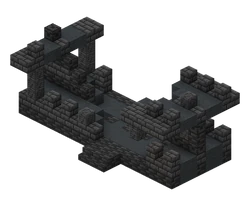 Ancient City ruined horizontal wall stairs 1