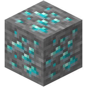 come disegnare un minerale di diamante di Minecraft