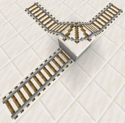 O bloco superior é colocado como curva.