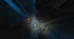 Sea pickles generating in an underground ravine.