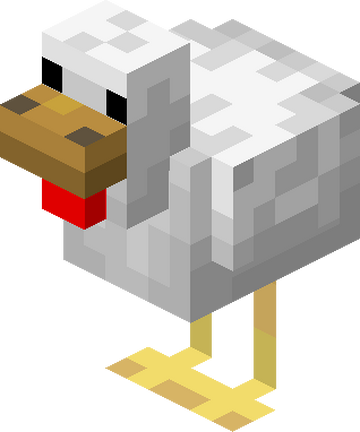 minecraft chicken head