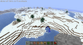 An Ice Plains biome in Beta 1.9 after it was re-added for the new world generator.