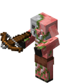 A zombified piglin with a crossbow that can be found only when a piglin with a crossbow is zombified in the overworld.‌[Java Edition only]