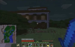 The woodland mansion being revealed during MineCon 2016.