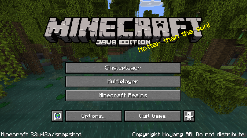 Minecraft 1.19.3 Snapshot 22w42a - Java Edition 