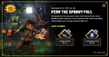 The pop-up showing the Spooky Fall 2022 rewards and how to obtain them.