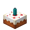 Cake with Cyan Candle
