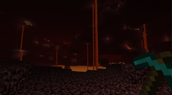 The first screenshot released by Notch showing what the Nether would look like.