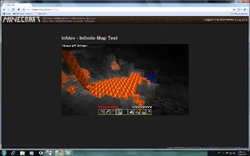 The Minecraft Webpage with this version.