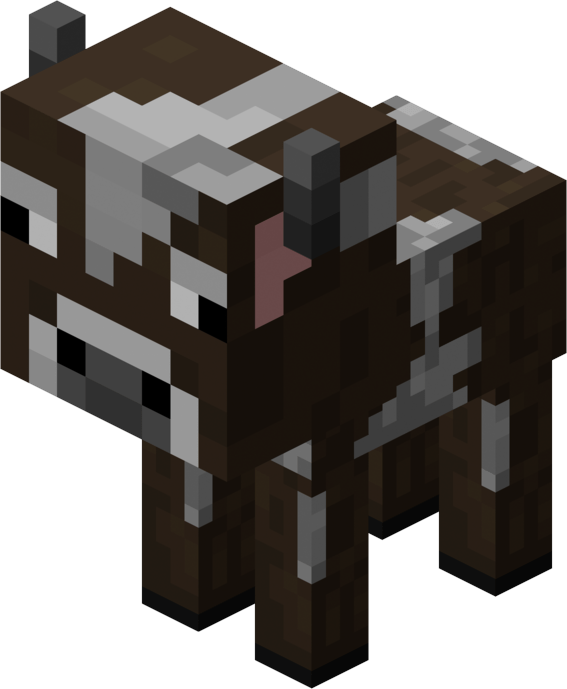 minecraft cute baby cow