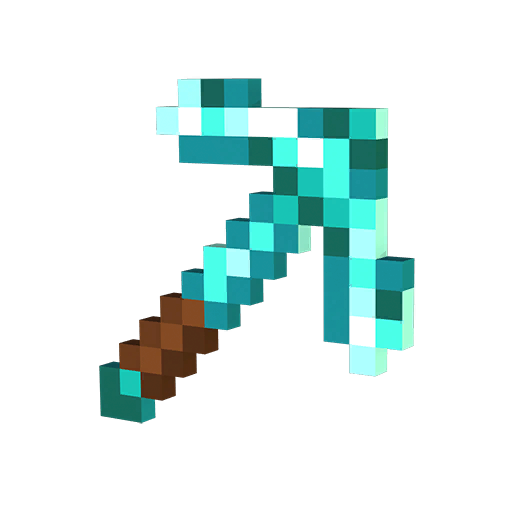 minecraft diamond pickaxe png