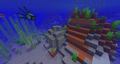 Ruins generated beside a Badlands.