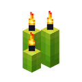 Three Lime Candles (lit).png