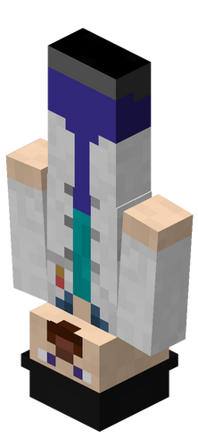 The man with upside down face Minecraft Skin