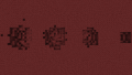 An explosion comparison between (from left to right) the respawn anchor, a charged creeper, TNT, and a creeper.