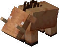 A showncase of the hoglin walking during Minecraft Live.