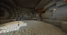 Another example of a mega cave with a mineshaft.